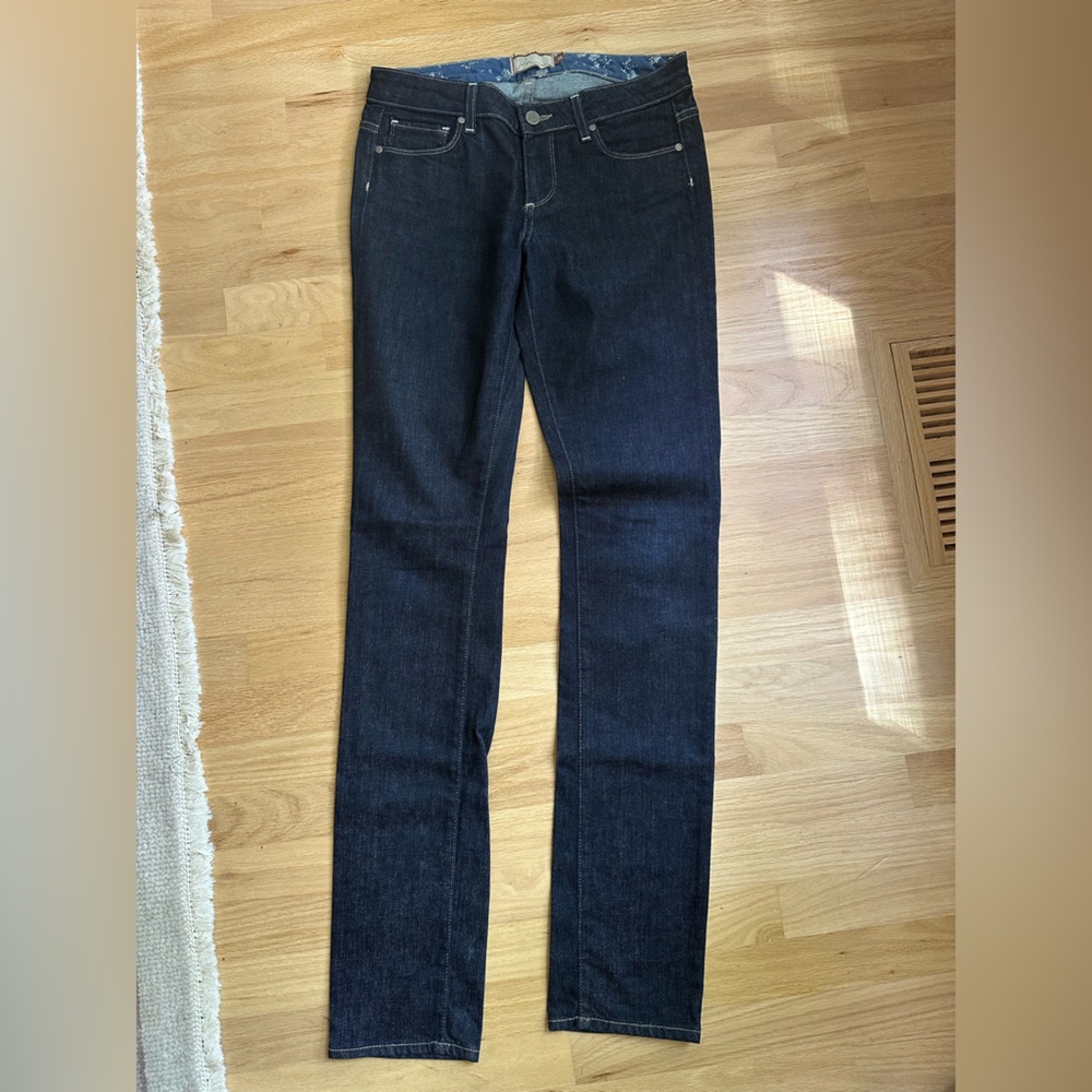 NWOT Paige dark denim straight leg jeans sz 28